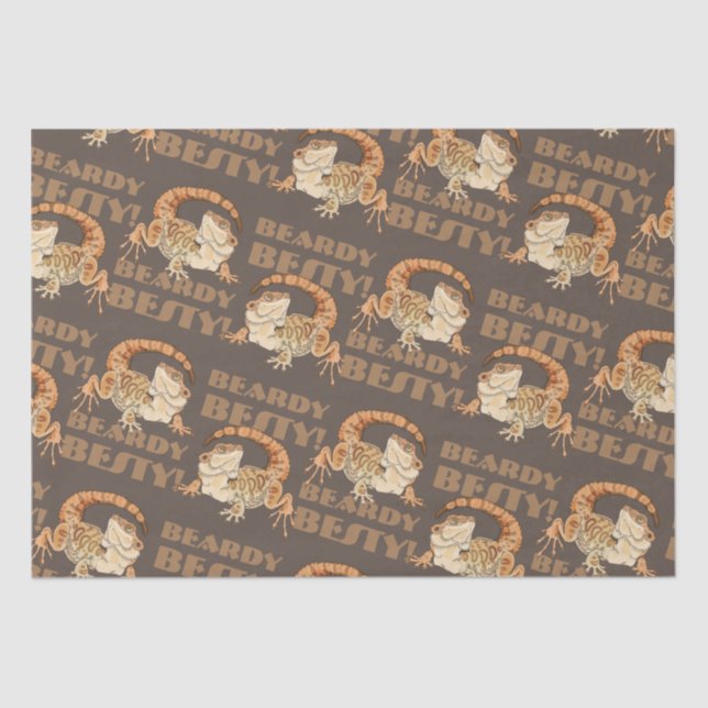 Beardie Bestie Seidenpapier (Vorderseite)