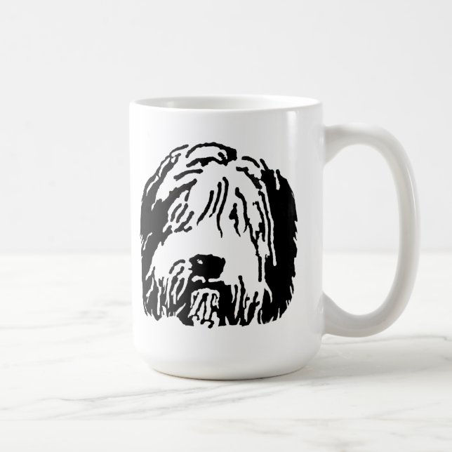 Beardie Cartoon-Tasse Tasse (Rechts)