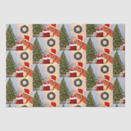 Beardie-Claus - Bartded Dragon Santa Seidenpapier