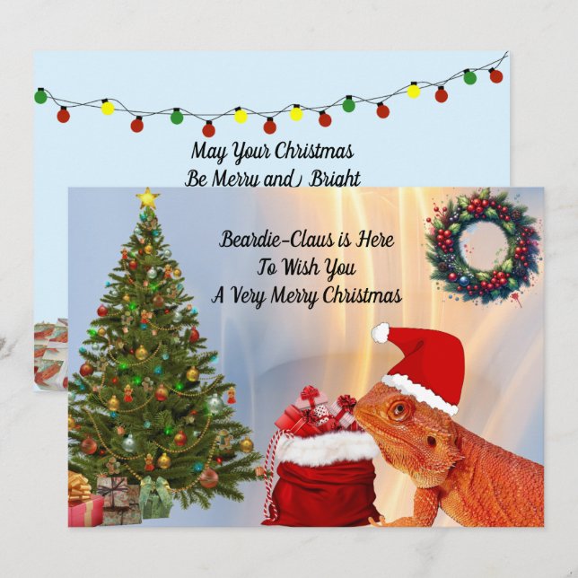 Beardie-Claus - Bartierter Drache (Vorne/Hinten)