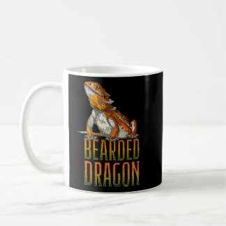 Beardie Dragon Reptile Keeper Bartdie Retro Kaffeetasse