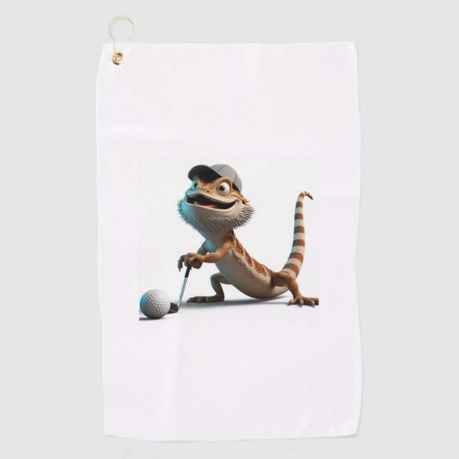 Beardie Golf Towel Golfhandtuch (Vorderseite)
