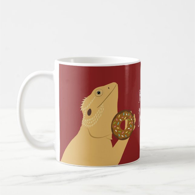 Beardie Mama-bärtige Drache-Eidechsen-Kaffee-Tasse Kaffeetasse (Links)