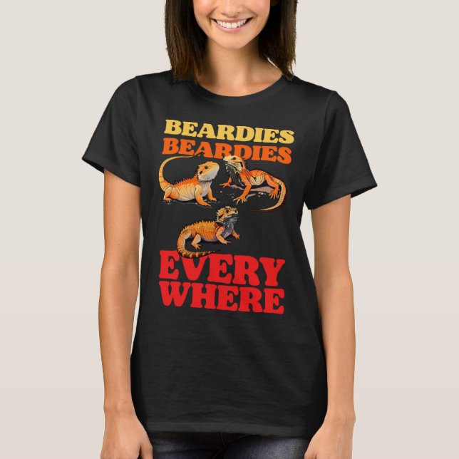 Beardies Beardies Beardies T-Shirt (Vorderseite)
