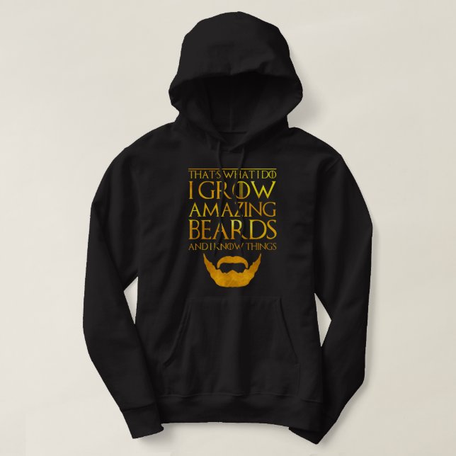 Beardiful T-Shirt Beardy Beard Bearded Bastard for Hoodie (Design vorne)