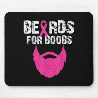 Beards für S Brustkrebs-T-Shirt Mousepad