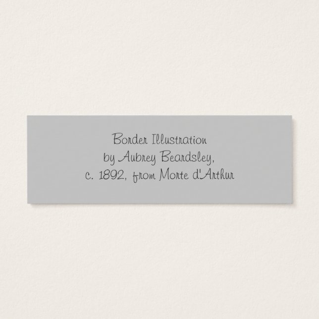 Beardsley Border Abstrakt Book Mark (Rückseite)