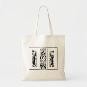 Beardsley Engels-Monogramm-Taschen-Tasche Tragetasche