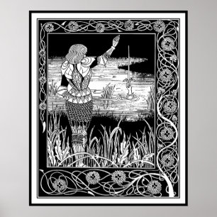 Beardsley - Excalibur - König Arthur Art Poster