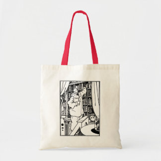 Beardsley-Illustration: Pierrots Bibliothek Tragetasche