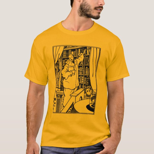 Beardsley Illustration: Pierrot's Library T-Shirt (Vorderseite)