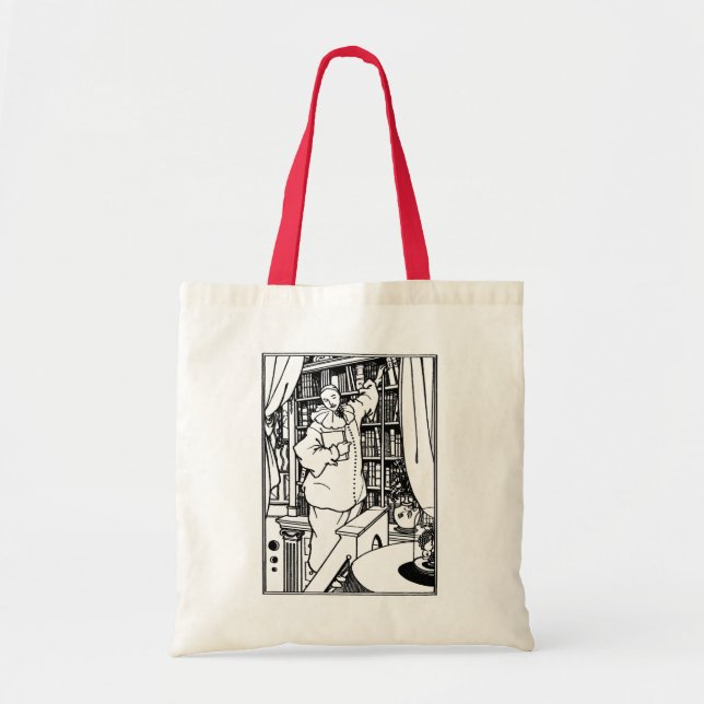 Beardsley Illustration: Pierrot's Library Tragetasche (Vorne)
