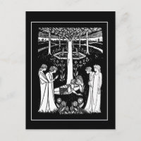 Beardsley Lancelot Post Card
