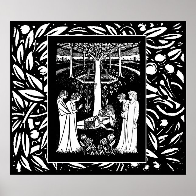 Beardsley Lancelot & Queens Poster (Vorne)