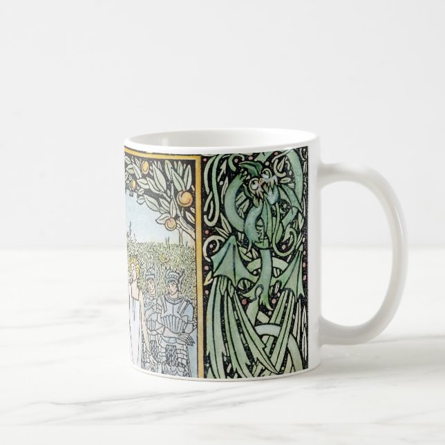 Beardsley: Morte D'Arthur Tasse (Rechts)