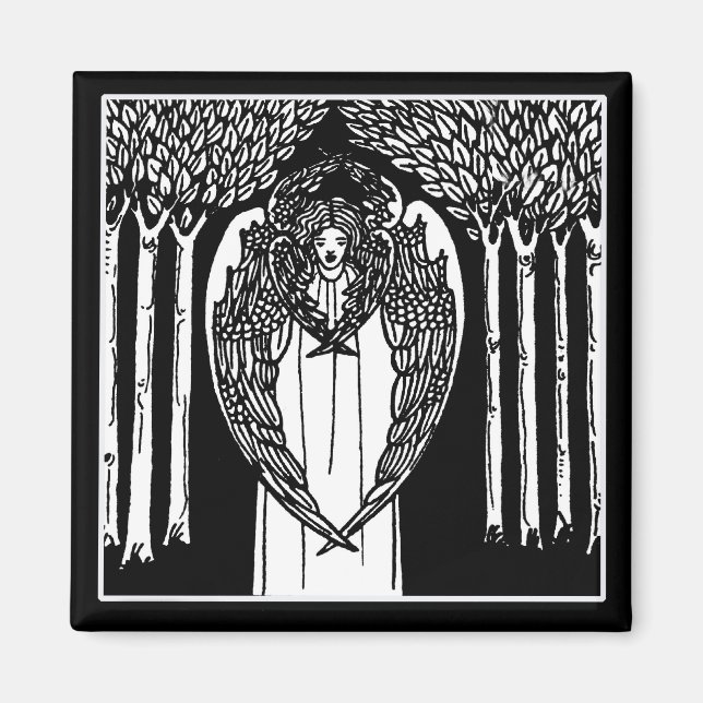 Beardsley Nouveau Angel Magnet (Vorne)