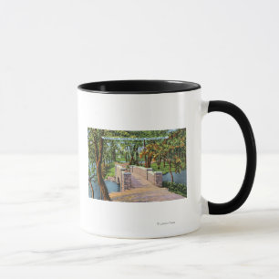 Beardsley Park-Ansicht der Steinbrücke Tasse