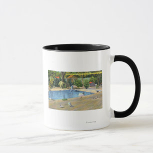 Beardsley Park-Ansicht von Waterbirds Tasse