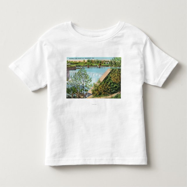 Beardsley Park-Wasser-Fall-Szene Kleinkind T-shirt (Vorderseite)