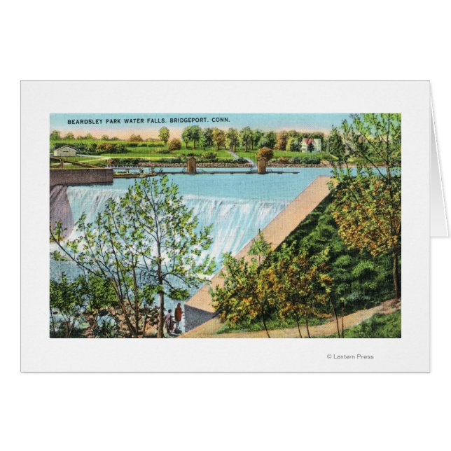 Beardsley Park Water Falls Scene (Vorderseite (Horizontal))