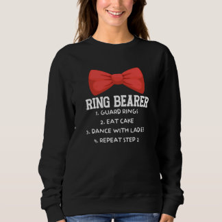 Bearer Ring Guard Rings Eat Cake Wedding Marriage  Sweatshirt