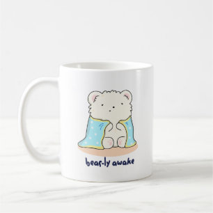 Bearly Awake Funny Sleepy Bären Puff Kaffeetasse