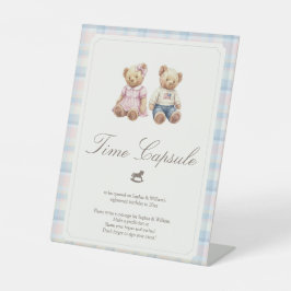 Bearly first birthday Twins  Sockelschild