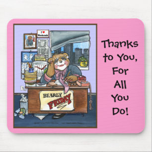 Bearly Freitag Mausunterlage Mousepad