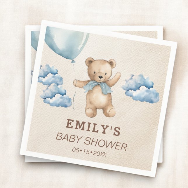 Bearly kann Baby Dusche abwarten Serviette (Von Creator hochgeladen)