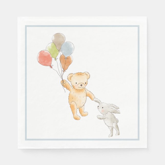 Bearly Wait Baby Dusche Napkins Serviette (Vorderseite)