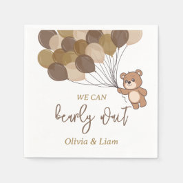 Bearly Wait - Baby Shooting Paper Napkin Serviette