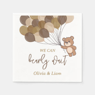 Bearly Wait - Baby Shooting Paper Napkin Serviette