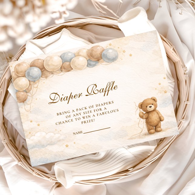 Bearly Wait Ballon Windel Raffle Begleitkarte (Von Creator hochgeladen)
