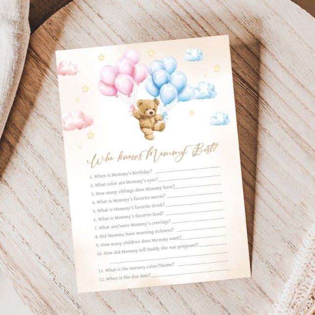 Bearly Wait Bär Geschlechtsenthüllung Wer weiß Spi (Bear Gender Reveal Game)