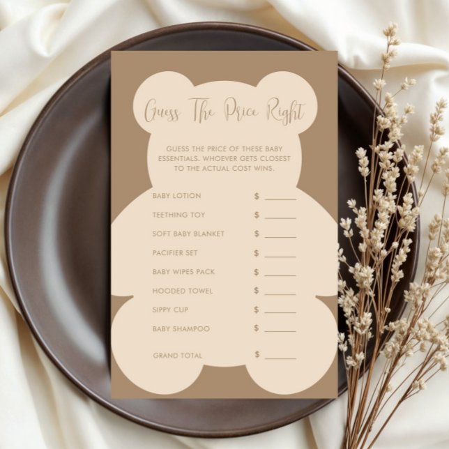 Bearly Wait Beige Guess The Price Game (Von Creator hochgeladen)