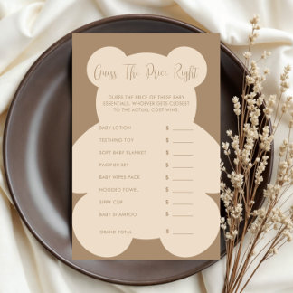 Bearly Wait Beige Ratespiel erraten