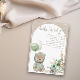 Bearly Wait Boho Green Bären Books Begleitkarte