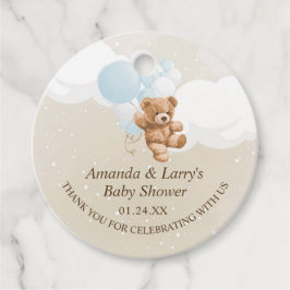 Bearly Wait Dusty Blue Teddy Bear Geschenkanhänger