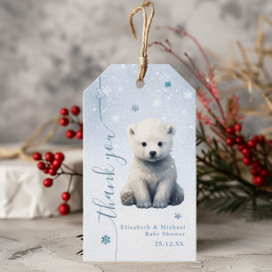 Bearly Wait Eisbär Winter Modern Geschenkanhänger