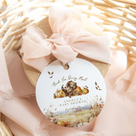 Bearly Wait Fall Woodland Watercolor Babydusche Geschenkanhänger