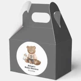 Bearly Wait Football Sport Boy Baby Shower Geschenkschachtel