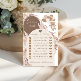 Bearly Wait Mommy or Daddy Guess Who Baby Game