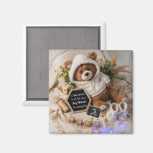 Bearly Wait Teddy Bär Schwangerschaftsankündigung Magnet