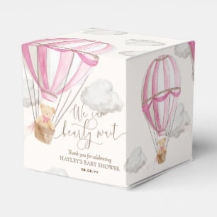 Bearly Wait Teddy Bear Hot Air Ballon Babydusche Geschenkschachtel