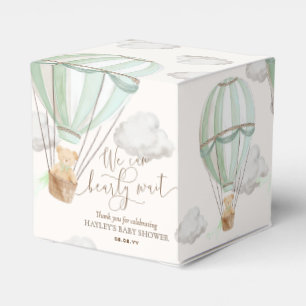 Bearly Wait Teddy Bear Hot Air Ballon Babydusche Geschenkschachtel