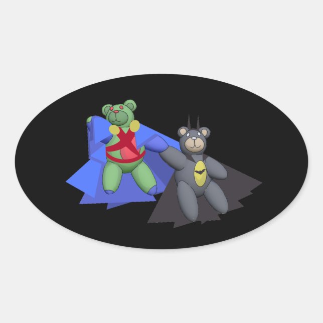 BearMartian Ovaler Aufkleber (Vorderseite)