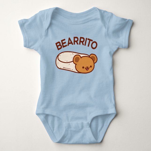 BEARRITO - Bear Burrito Baby Bodysuit Baby Strampler (Vorderseite)