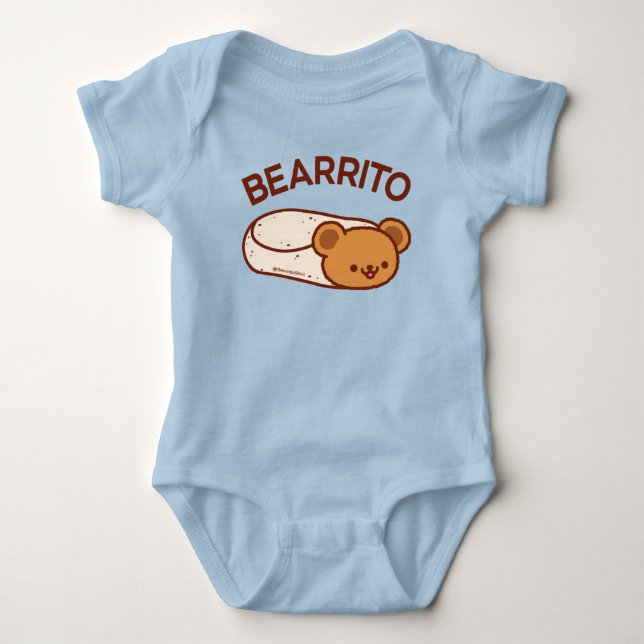 BEARRITO - Bear Burrito Baby Bodysuit Strampler (Vorderseite)