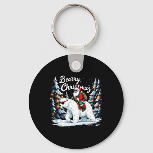 Bearry Christmas Funny Santa Polar Bärenfahrt Chri Schlüsselanhänger
