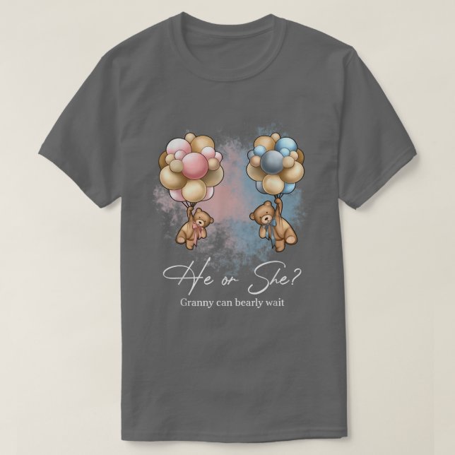 Bears Balloons Granny kann frühzeitig abwarten Ges T-Shirt (Design vorne)